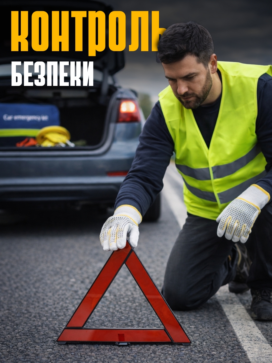 Аварійний набір автомобіліста 12в1 в сумці