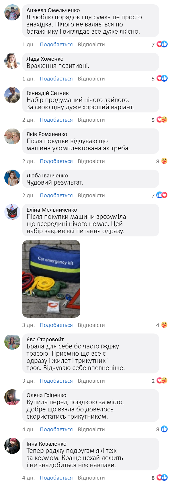 Відгук про Аварійний набір автомобіліста 12в1